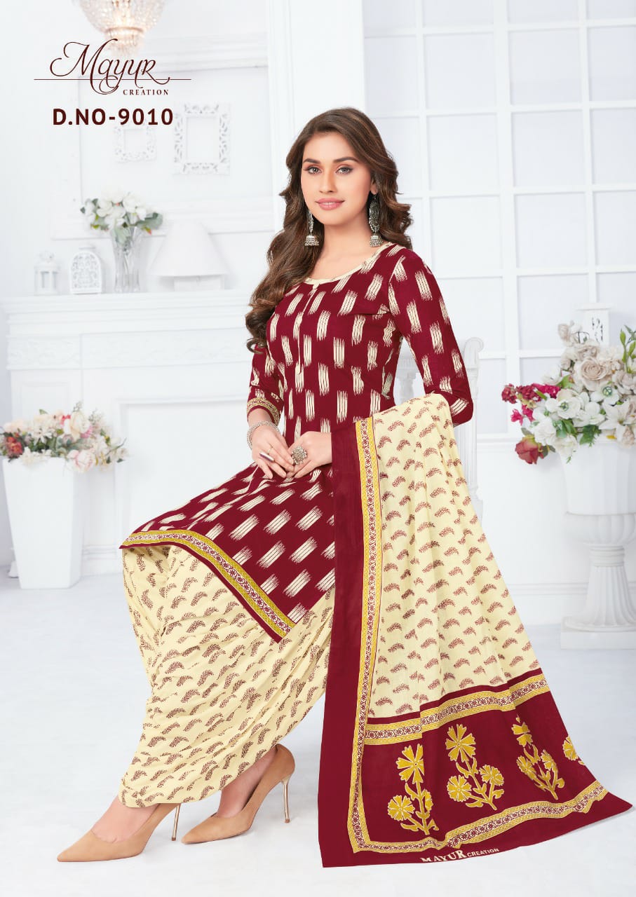Mayur Ikkat 9 Cotton Printed Regular Wear Designer Dress Material Collection